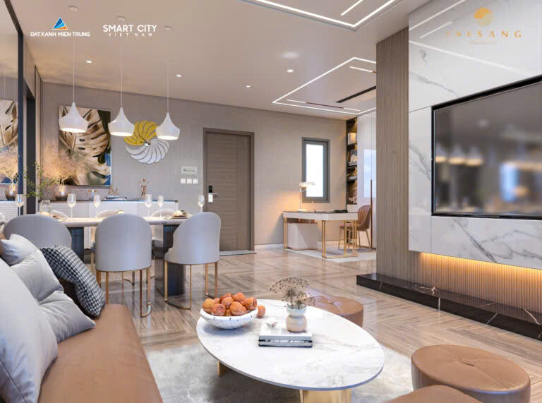 Cắt Lỗ căn hộ The Sang Residence tầng cao, view sông hàn siêu đẹp, giá chỉ 3 tỷ 6, sỏ hữu lâu dài - Ảnh 6